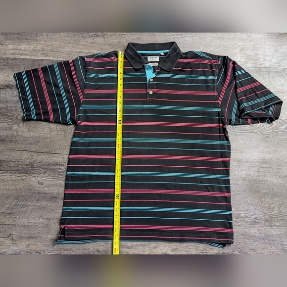 Calloway Golf Sport Men's Black Striped Golf Polo Shirt Size XXL - Picture 10 of 10